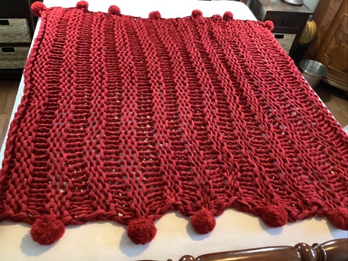Crate barrel red - virka, thick