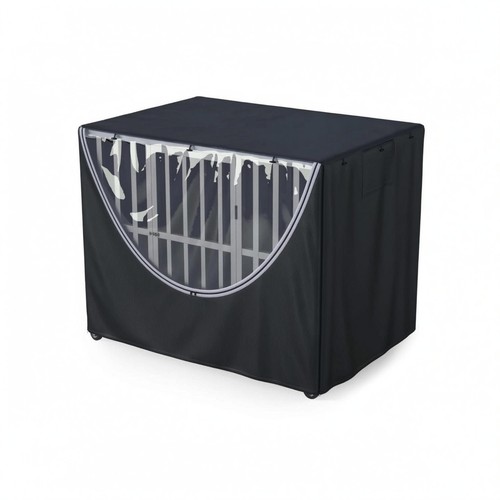 Dark canine crate cover arched - dark,